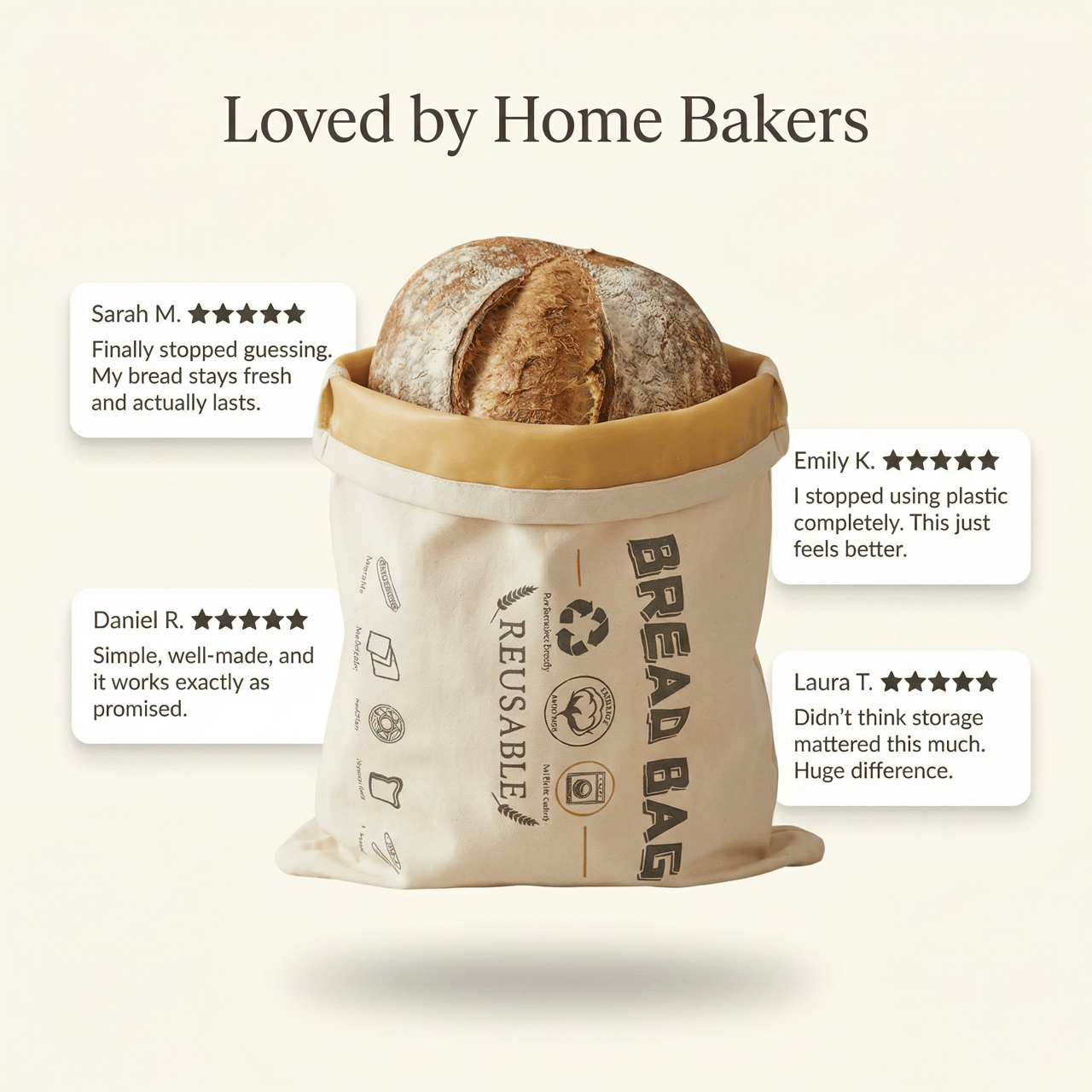 Beeswax Bread Bag